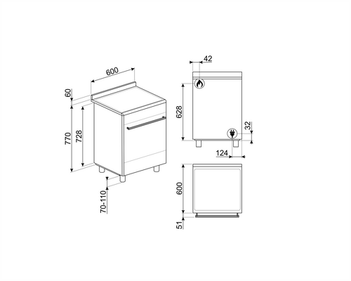 Smeg Fornuis SX61GM - 7