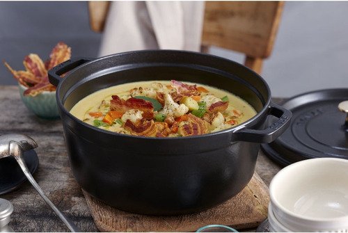 Staub Cocotte Ronde 28cm - noir - 5