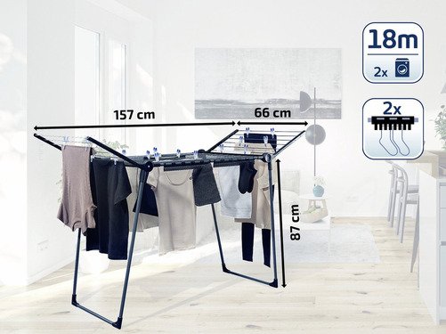 Leifheit Séchoir Pegasus 180 Solid Noir - 9