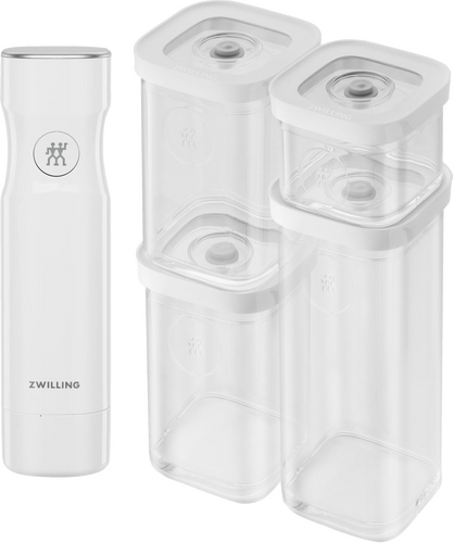 Zwilling FreshSave Cube 4-Pièces + Pompe alimentaire sous-vide - 1
