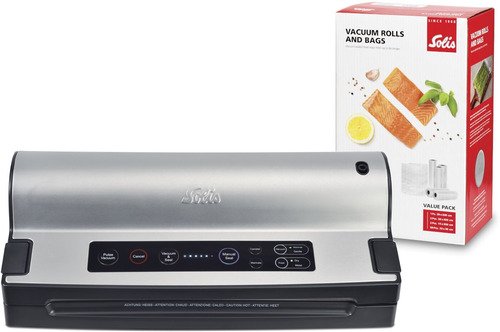 Solis Appareil sous-vide Vac Prestige (Type 575) + Set 5 rôles 50 sacs - 1 Solis Appareil sous-vide Vac Prestige (Type 575) + Set 5 rôles 50 sacs - 1