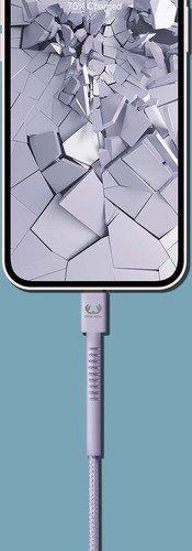 Fresh n Rebel USB - Lightning Fabriq Cable (2m) - Violet - 4
