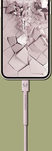 Fresh n Rebel USB - Lightning Fabriq Cable (2m) - Roze - 4