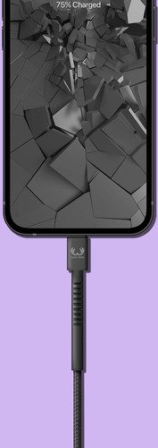 Fresh n Rebel USB - Lightning Fabriq Cable (2m) - Zwart - 4