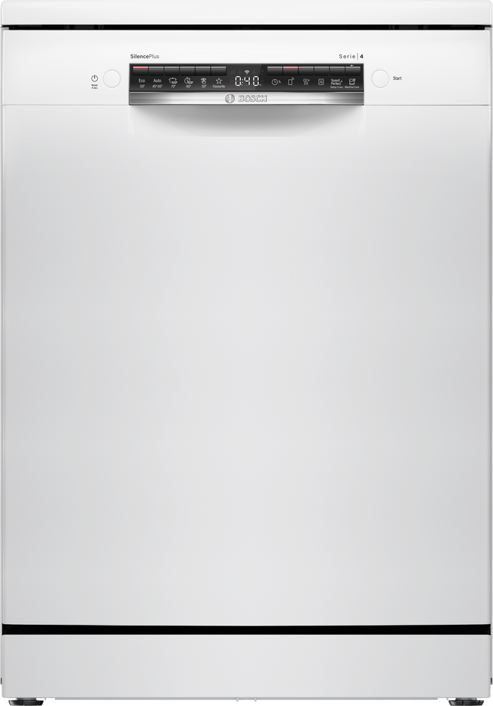 Bosch SMS4ECW28E vaatwasser - vrijstaande vaatwassers wit, 42 dB zuinig energieklasse A afwasmachine | .