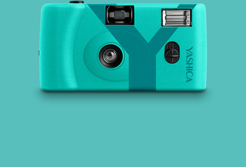 Yashica MF-1 Snapshot Art Camera Y Edition Turquoise - 9