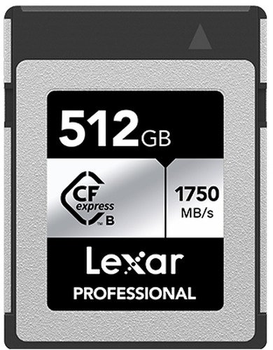 Lexar CFexpress Pro Type B Silver Series 512GB - R1750/W1... - 1 Lexar CFexpress Pro Type B Silver Series 512GB - R1750/W1... - 1