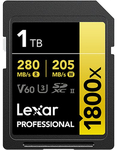 Lexar SD Pro Gold Series UHS-II 1800x 1TB V60 - 1
