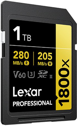 Lexar SD Pro Gold Series UHS-II 1800x 1TB V60 - 2