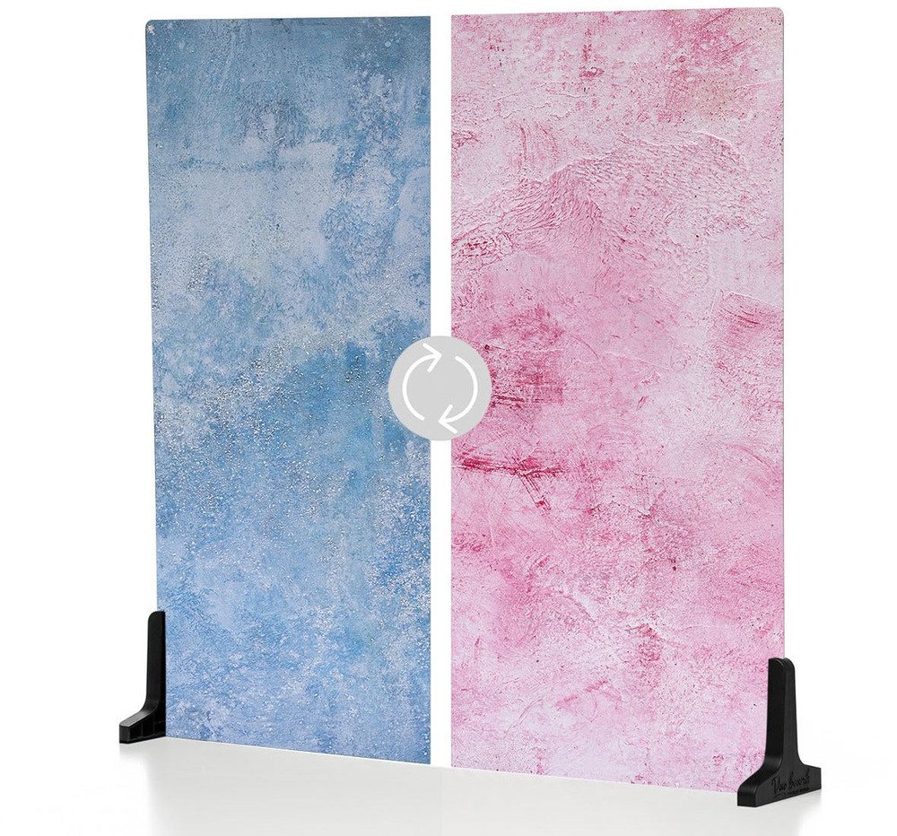 V-Flat World Plastered Pink/Barn Door Blue | Achtergronden | Fotografie - Studio | 0850011631690