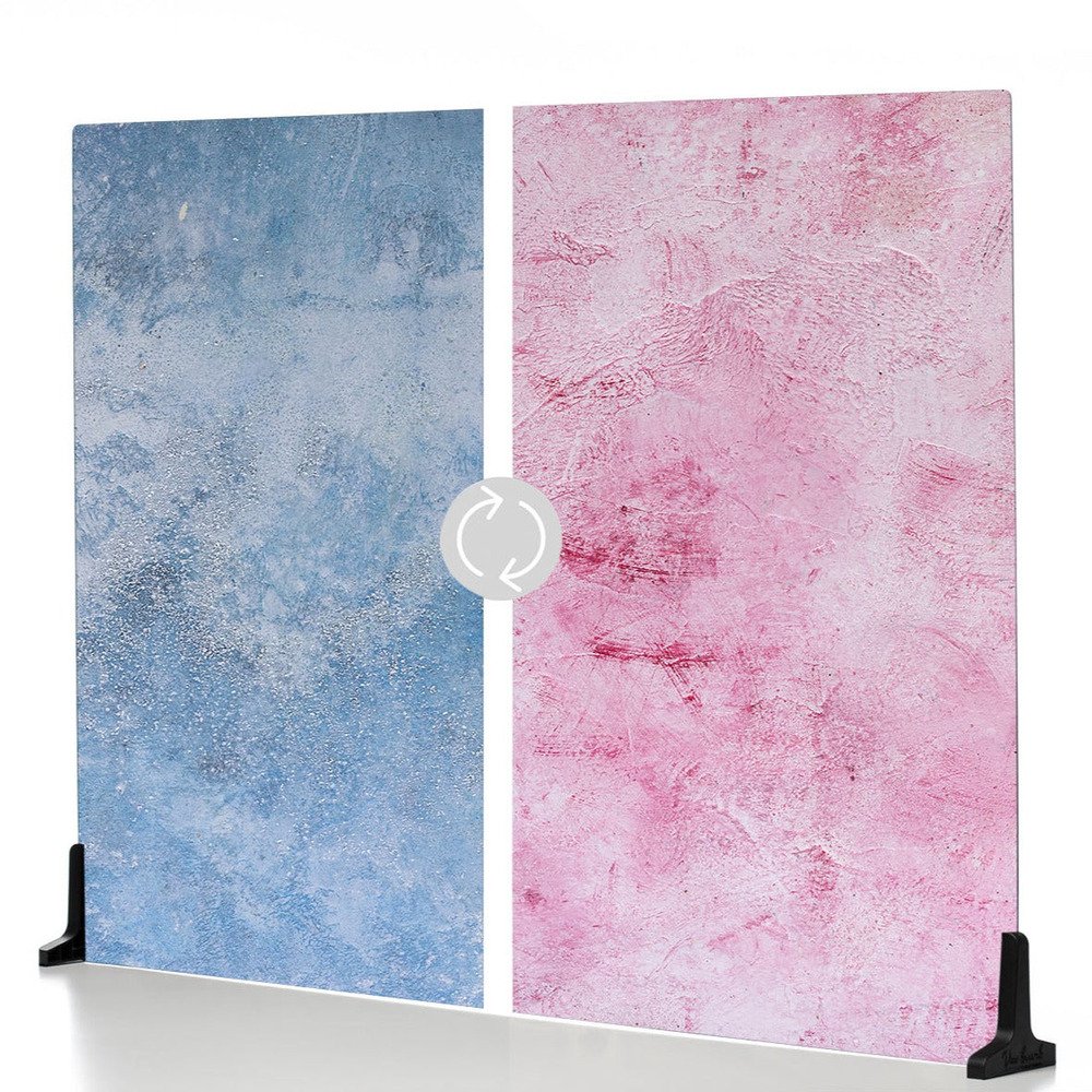 V-Flat World Plastered Pink/Barn Door Blue - XL | Achtergronden | Fotografie - Studio | 0850011631706