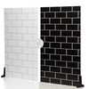 V-Flat World White Subway Tile/Ebony Subway Tile - XL - 1