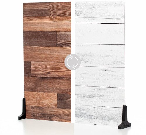 V-Flat World Whitewash/Hickory Planks - 1