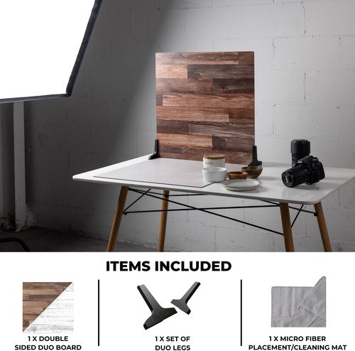 V-Flat World Whitewash/Hickory Planks - 2