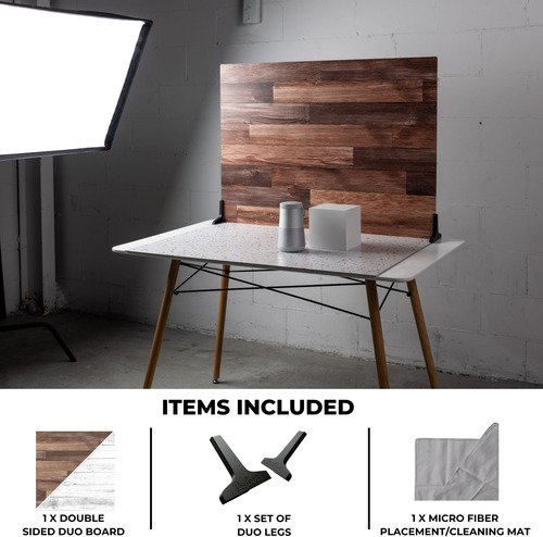 V-Flat World Whitewash/Hickory Planks - XL - 2