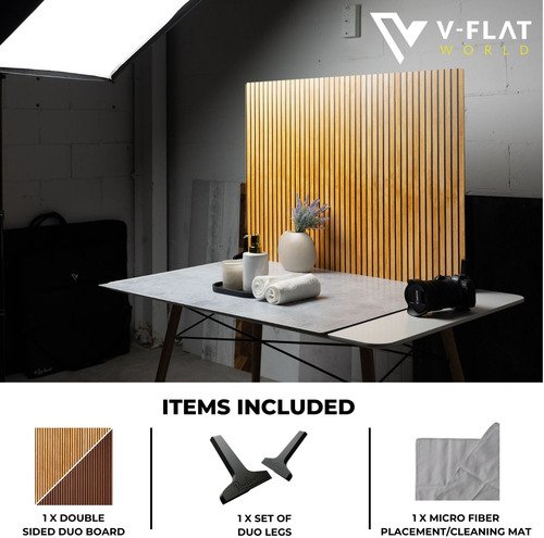 V-Flat World Wood Slats Light/Wood Slats Dark - XL - 2