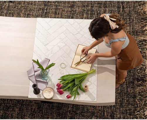 V-Flat World Zigzag Marble White/Zigzag Marble Black - XL - 10