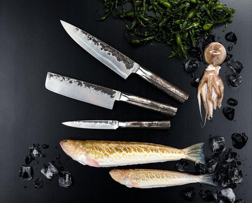 Forged Intense Messenset 3pcs - Koksmes+Hakbijl+Huishoudmes - 6