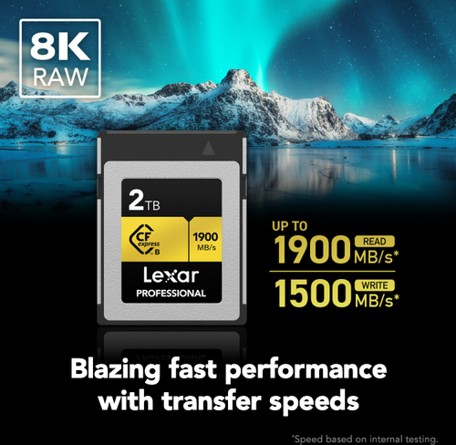 Lexar CFexpress PRO Type B Gold 4.0 Series 2TB - 8