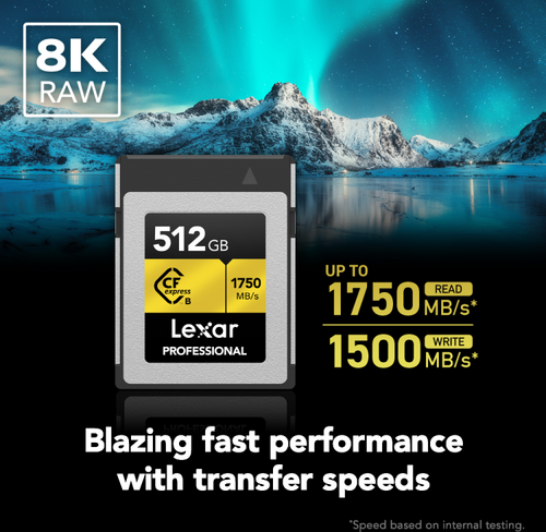 Lexar CFexpress PRO Type B Gold 4.0 Series 512GB - 6