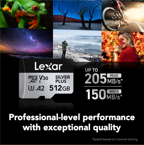 Lexar microSDXC Silver Plus UHS-1 512GB V30 - 3
