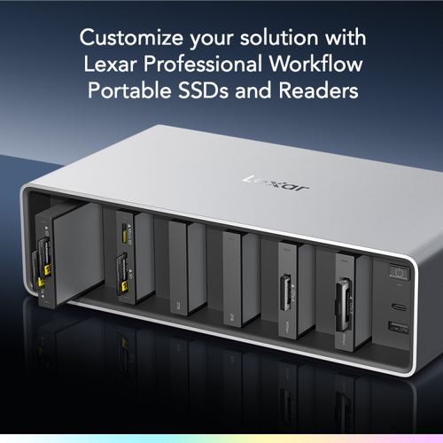 Lexar Workflow PRO 6 Module Bay with Thunderbolt 4 uplink - 3