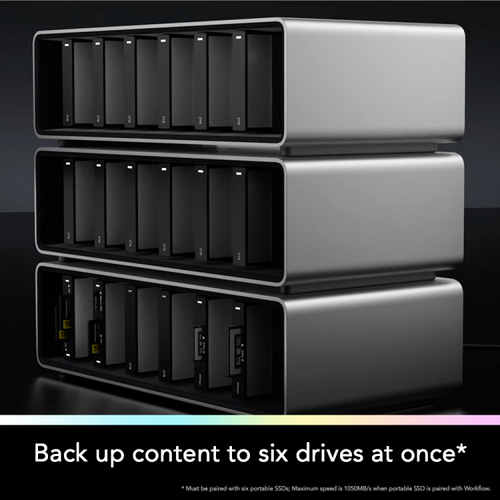 Lexar Workflow PRO 6 Module Bay with Thunderbolt 4 uplink - 5