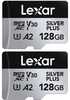 Lexar microSDXC Silver Plus UHS-1 128GB V30 - 2 Pack - 1