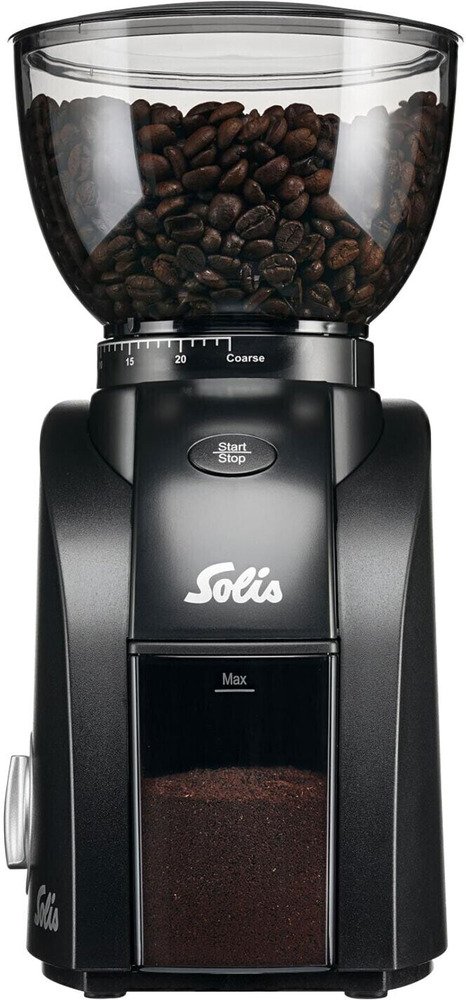 Solis Scala Zero Static 1662 Elektrische Koffiemolen - Koffiemaler met 24 Maalinstellingen - Antistatisch - Zwart