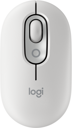 Logitech Pop Mouse with Emoji Off-White - 1