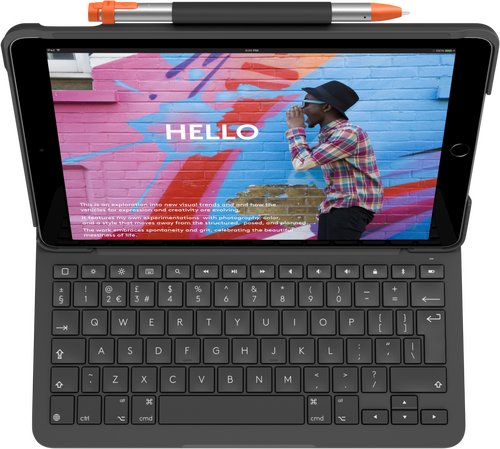Logitech Slim Folio for iPad 7th Gen UK - 2