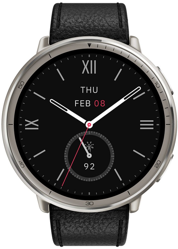 Amazfit Active 2 Round Black Leather | Smartphones, tablets en meer | 6970100377552