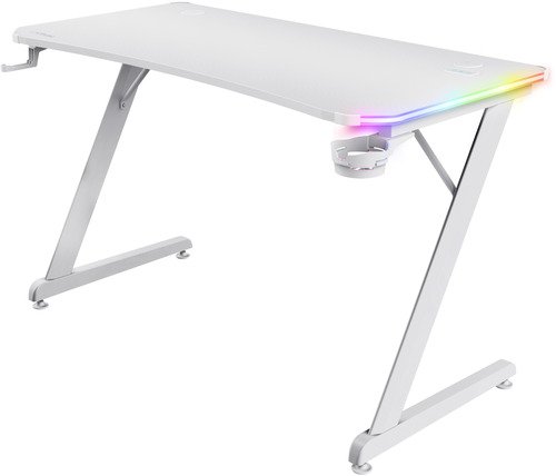 Trust GXT709W Luminus RGB Desk Wit - 1
