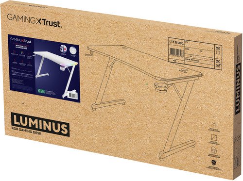 Trust GXT709W Luminus RGB Desk Wit - 9