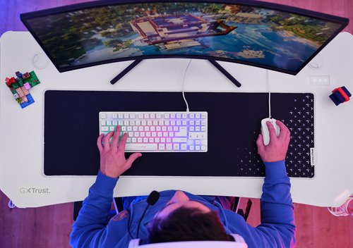 Trust GXT709W Luminus RGB Desk Wit - 11