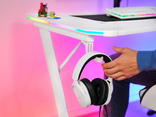 Trust GXT709W Luminus RGB Desk Wit - 12