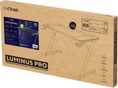 Trust GXT710 Luminus Pro RGB Desk - 8