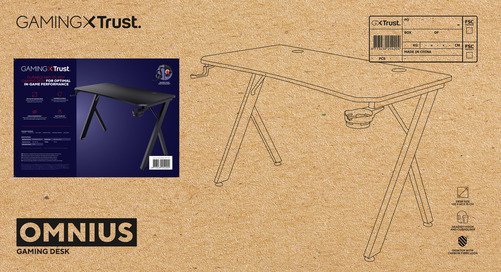 Trust GXT710 Luminus Pro RGB Desk - 9