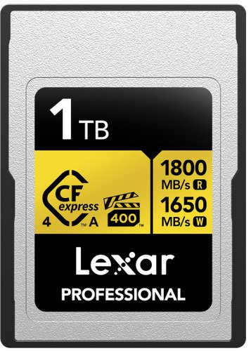 Lexar CFexpress PRO Type A Gold 4.0 Series 1TB - 1 Lexar CFexpress PRO Type A Gold 4.0 Series 1TB - 1