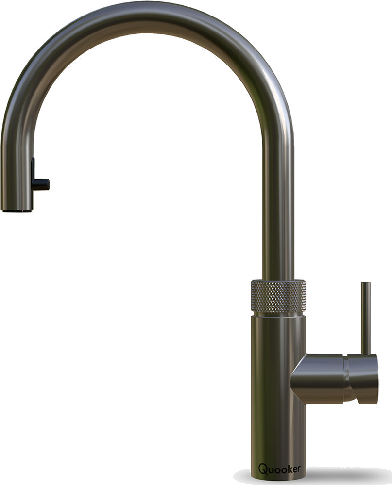 Quooker COMBI Nordic Square Twintaps RVS inbouw kokend water kraan rvs (roestvrijstaal) zuinig energieklasse A | .