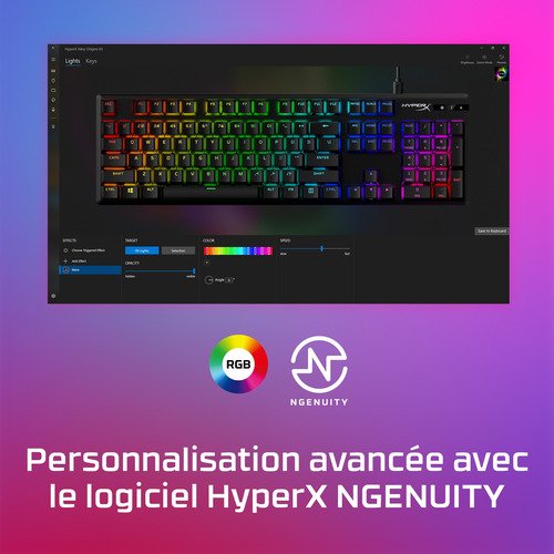HyperX Alloy Origins Azerty Rouge - 3