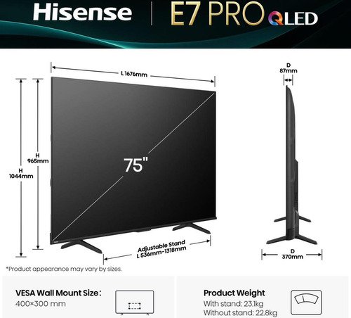 Hisense QLED 75E7Q Pro (2025) - 2