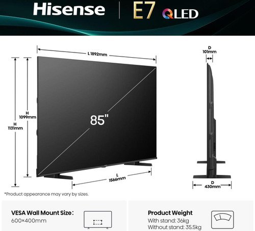 Hisense QLED 85E7Q - 2