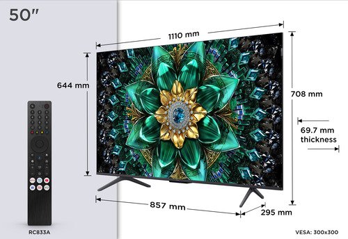 TCL QD-MiniLED 50Q6C (2025) + Soundbar - 21