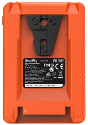 SmallRig VB50 Mini V Mount Battery (Orange) 4871 - 4