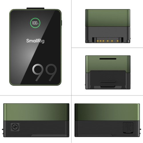 SmallRig 4974 VB99 Pro Mini V Mount Battery (Green) - 2