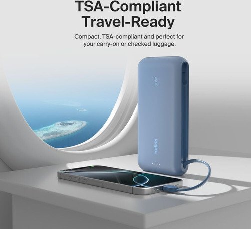 Belkin 20K PD30W USB-C Power Bank Bleu - 7