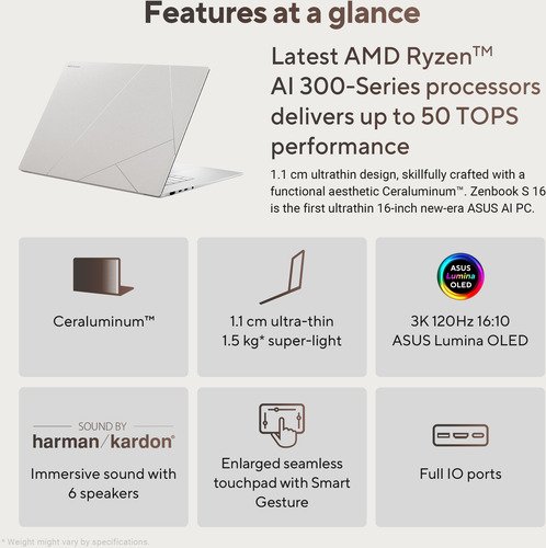 Asus ZenBook S 16 OLEDUM5606WA-RK086W-BE - 18