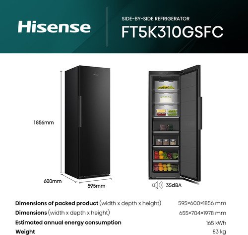 Hisense Diepvriezer FT5K310GSFC - 8