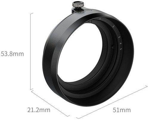 SmallRig 5215 Lens Hood for Fujifilm X Half - Black - 2